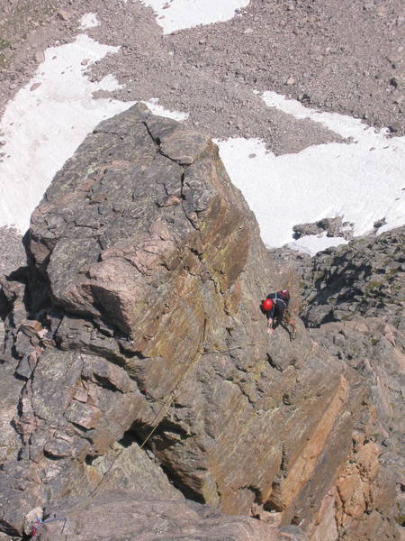 Matt rounds the corner on pitch 3. Picture taken from just past the big roof.