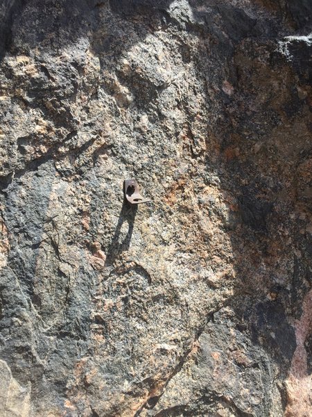 The original bolt on pitch 3.