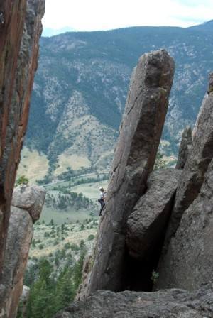 Way solid rock on the two routes on the alter.
