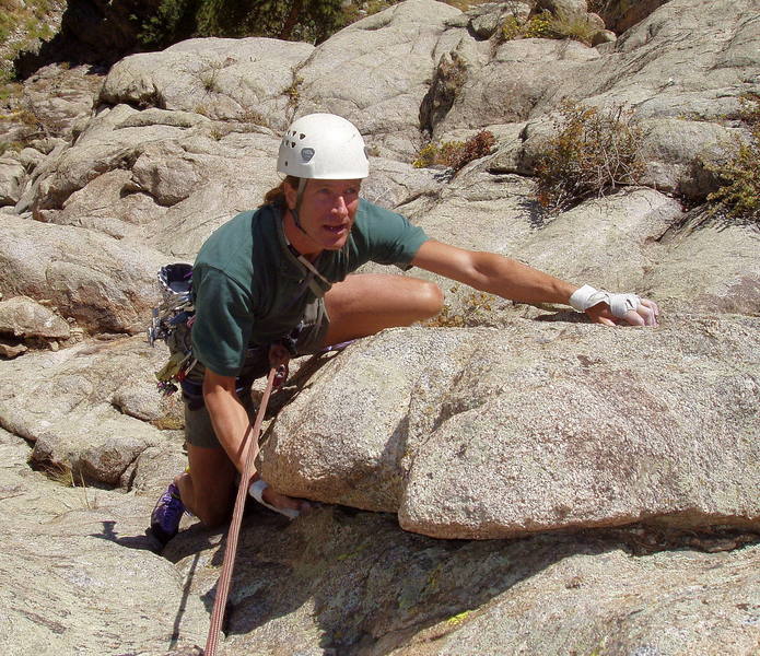 Mike Borkowski making the final moves on the second pitch.