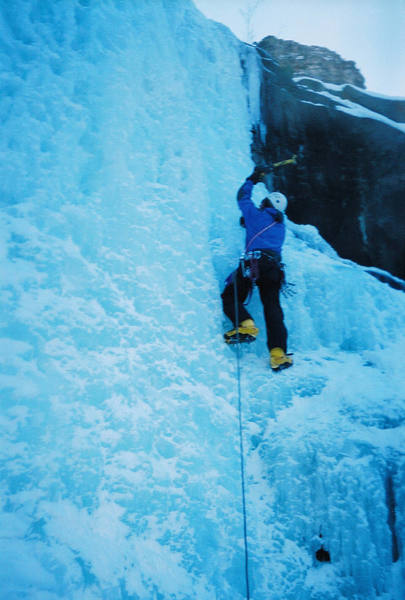 Climbing Coors Lite in Clear Creek.