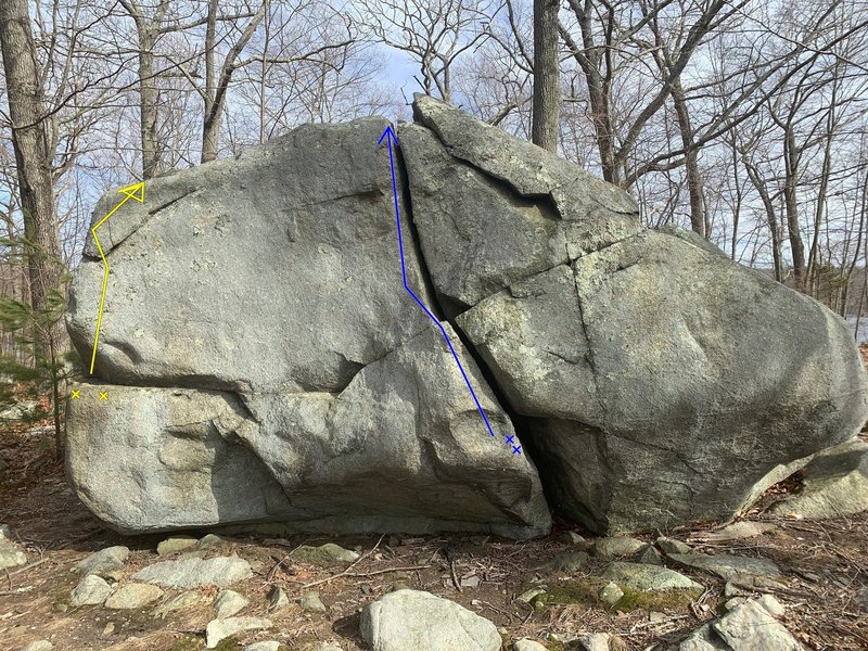 Chocolate Chip Lichen - Yellow
<br>
Lichen Crack - Blue
