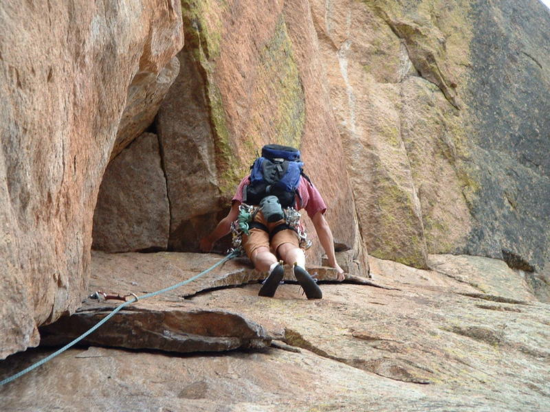Bo sending the route for a fun lead!