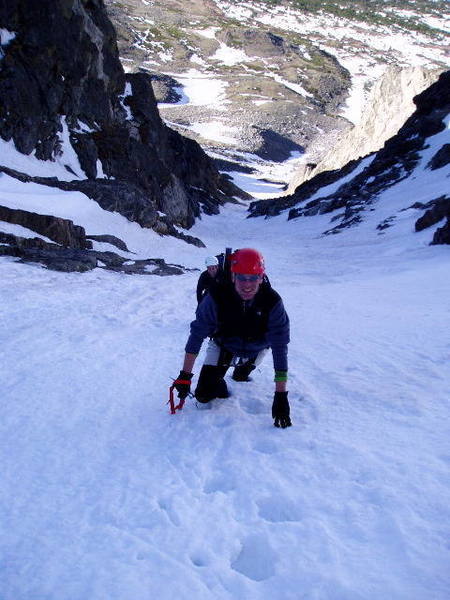 Looking down Skywalker on 6.04.04 from <br>
just below the steep Leia finish.