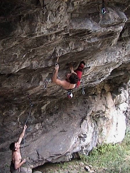 Clipping from the slot.