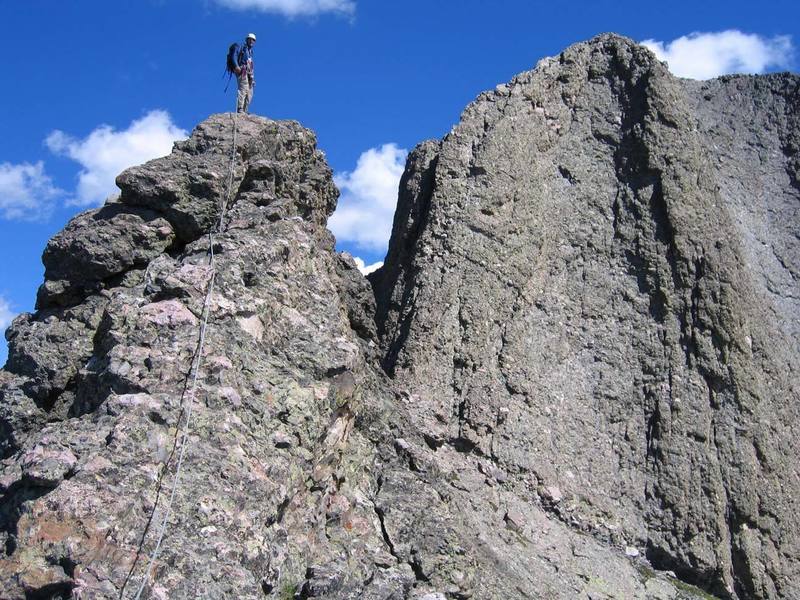 Nearing Kit Carson Avenue, which is the ramp rising from the lower right corner of the photo. The actual summit is on the right side of the photo.