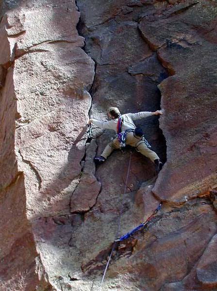 If you have the wingspan, this is probably an easier solution to the crux on pitch one.