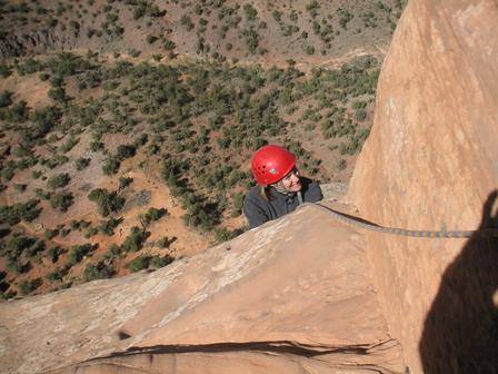 Sara on the second to last pitch of Otto's route.
