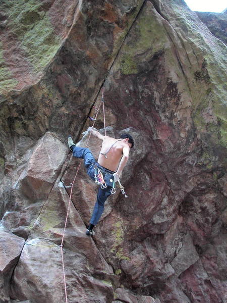 Working the moves on Cinch Crack.