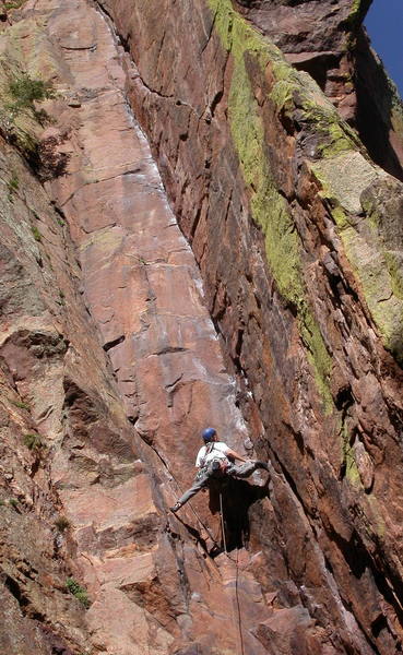 Mike Amato stemming wide at the first hard move.