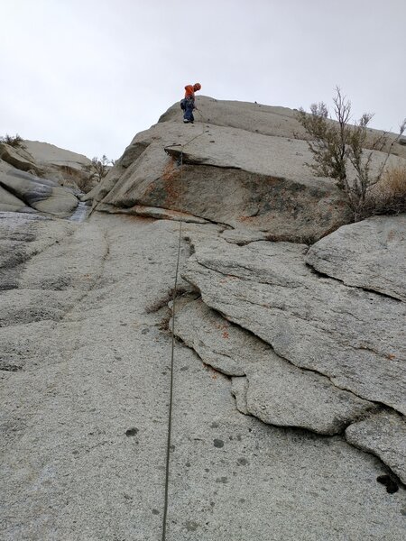 Left edge of slab