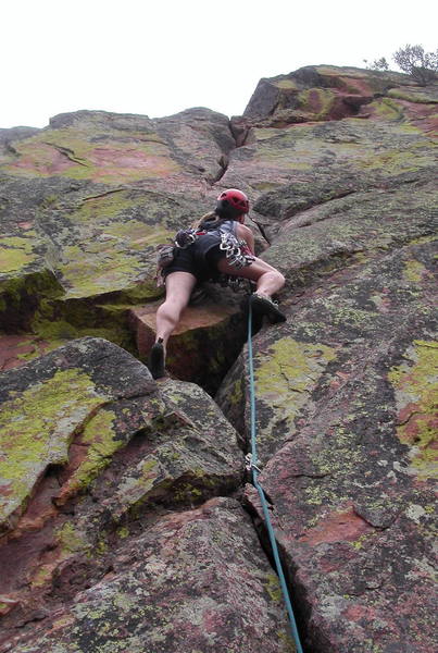 Christa Cline on the third pitch crack.