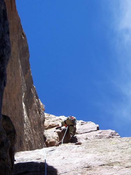 Mantling a large block on pitch 3
