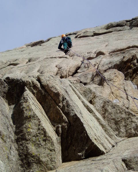 On the upper crack on a sunny November morning. It started to rain soon after this.