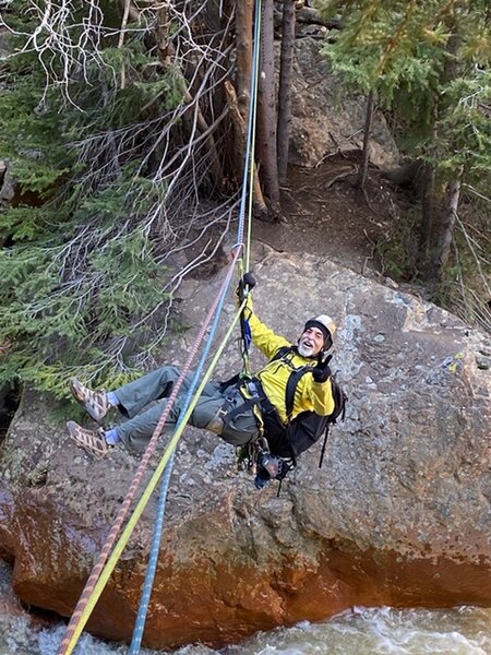 John Sasso on the Tyrolean.
<br>
<br>
Permission to post by Wendy Dueschle.