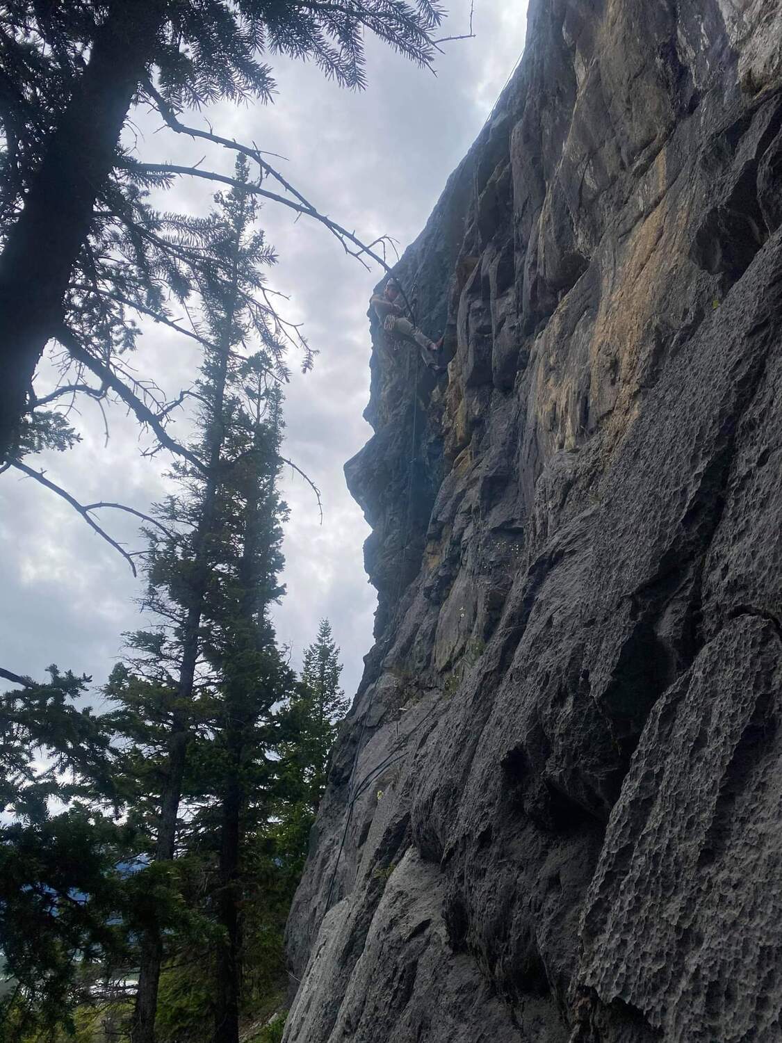 Rappelling the route