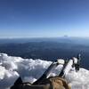 Looking north to St. Helens, Rainier, and Adams from the summit of Hood