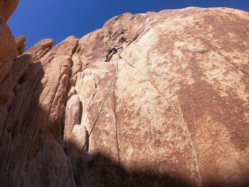 Austin climbing this route it was awesome