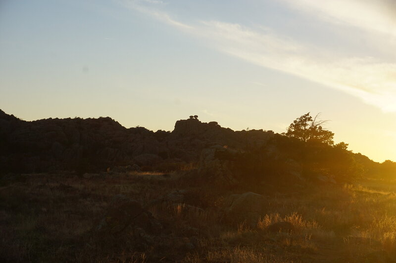 PRINT Climbing in Crab Eyes, Wichita Mountains Wildlife Refuge