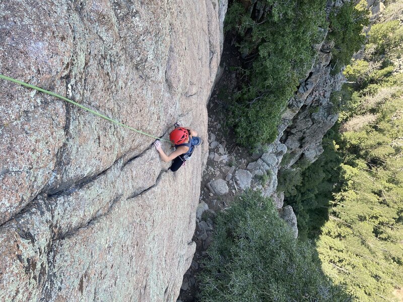 Rock Climb Dr Jeckle, Sandia Mountains