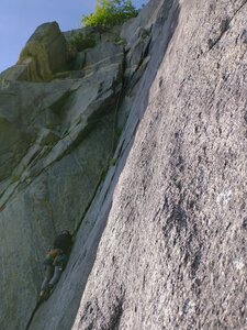 Zach in the middle of jaw dropper from the top of dorsal.