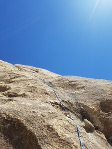 Looking up at second pitch as Tom R. lead it.