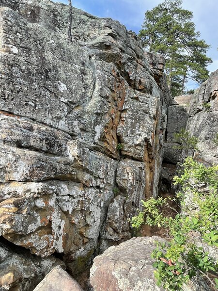 Rock Climb Flake Slide, SE Oklahoma