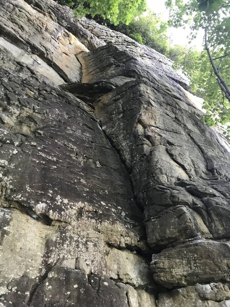 View of this route as you come upon it. It definitely stands out!