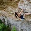 Ella VonDungen effortlessly floating Spray-a-Thon (13c/8a+) with equanimity, grace, and poise. <br>
<br>
Photo: @dirtysouthclimber.<br>
Climber: @ellavondungen.