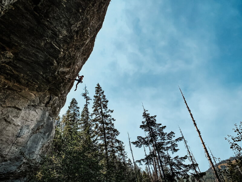 Rock Climbing in Riggins Limestone, West Idaho