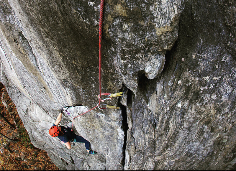 Rock Climbing in Hanging Mountain, Western MA