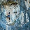 Ratree spot climbing at Covert Crag wall