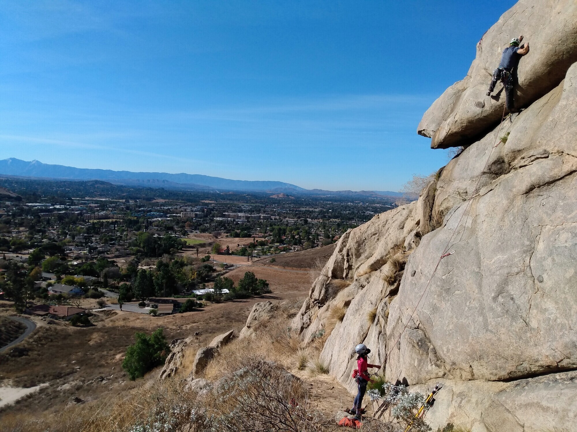 Creature Comforts (5.10b), Box Springs Mountain Reserve