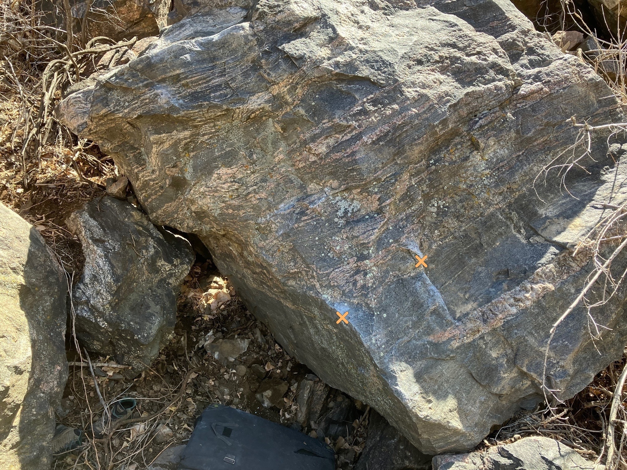 The boulder climb starts with your right hand on the jug seen bottom ...