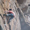 Me on the crux of MFR. Photo credit: EQ