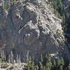 Vampire Rock from high across Boulder Creek.