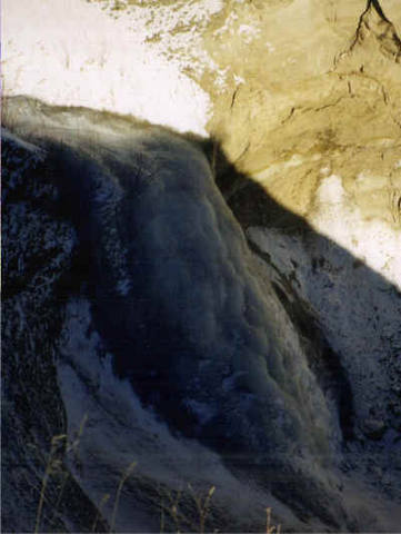 Hidden Gulch flow viewed from the overlook.