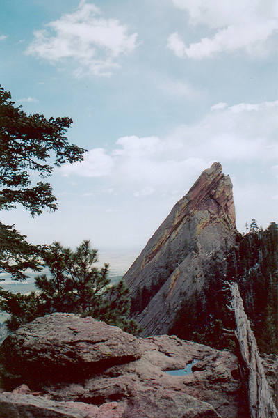 Picture taken of the Third from the descent trail of the First Flatiron.
