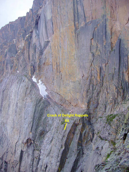 View of Broadway from the Red Wall route on Chasm View Wall. Photo taken 8/15/04.