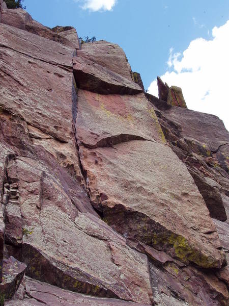 The Unsaid viewed from the start of the route.