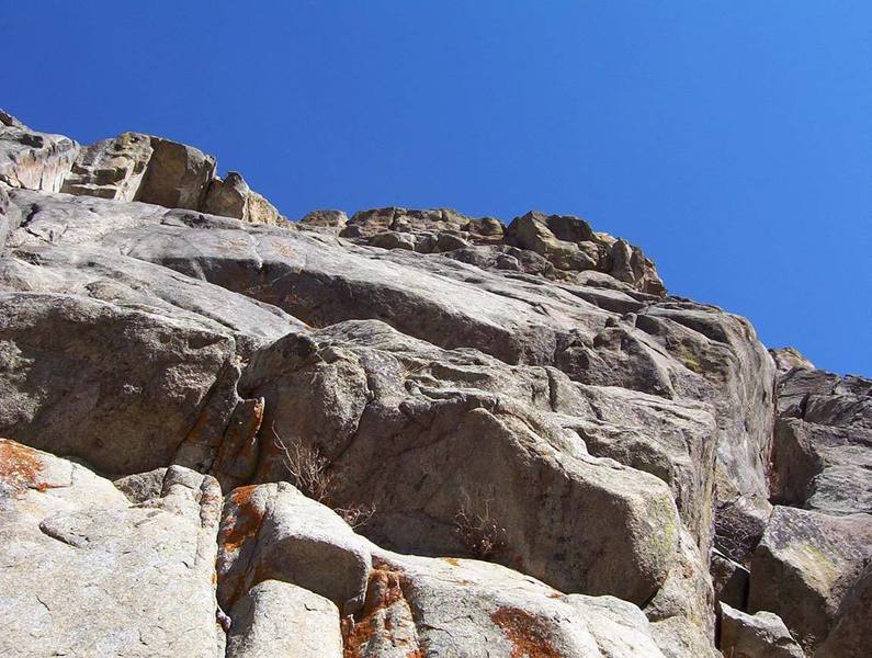 Looking up the immaculate slab of Radlands.