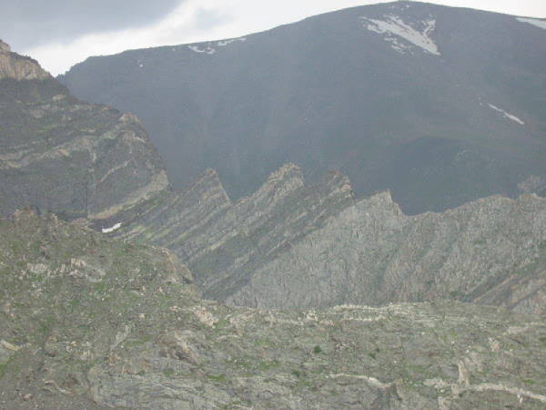 The Four Aces and final headwall - the meat of the route