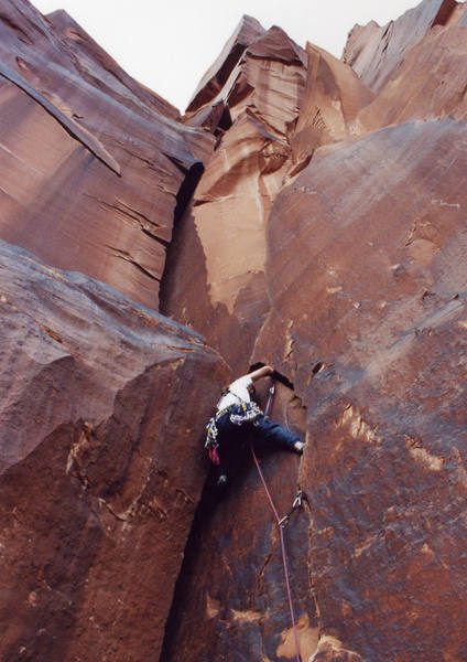 A little ways up P1, October 2003.