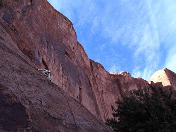 Near the top on Steel Your Face. 5.10 rating is fair.