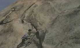 Greg low down on the route Last Angry Arab. submitted by 5.10b4me