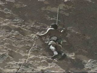 Greg benton down low on the route.<br>
submitted by 5.10b4me