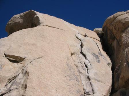 Atop the Flake; a good place to divide the pitch in two.