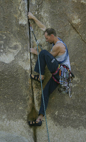 John leading our last stellar climb of the weekend!