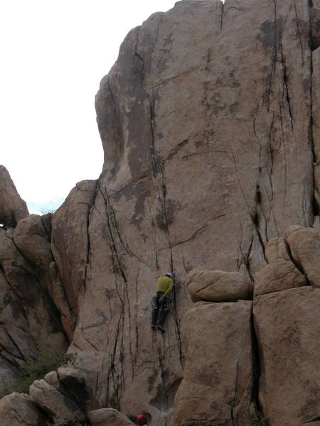 John from Santa Barbara crusing up Vorpal Sword <br>
on a windy sunday.