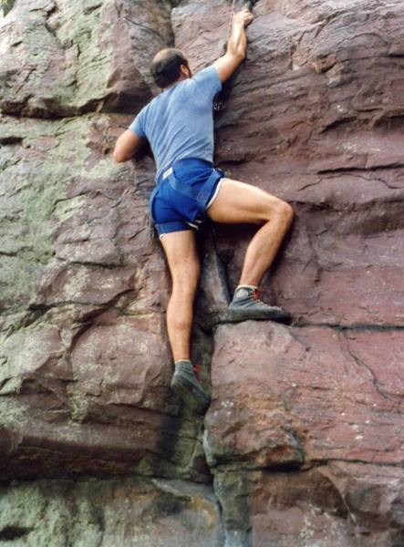 Just after the crux of Peters Project.